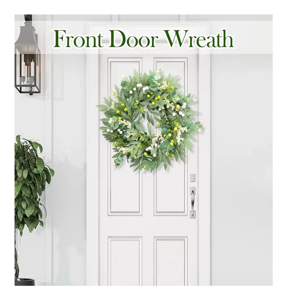 NIB Gixie Home Eucalyptus Wreath 20